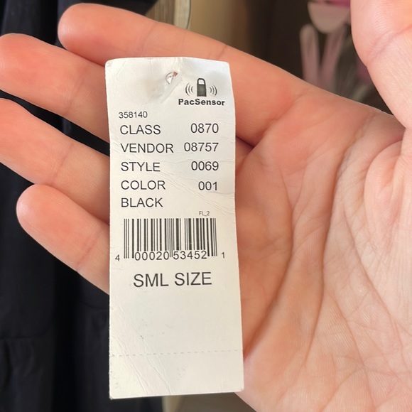 NWT Volcom black lace trim button maxi dress - S - Picture 2 of 6